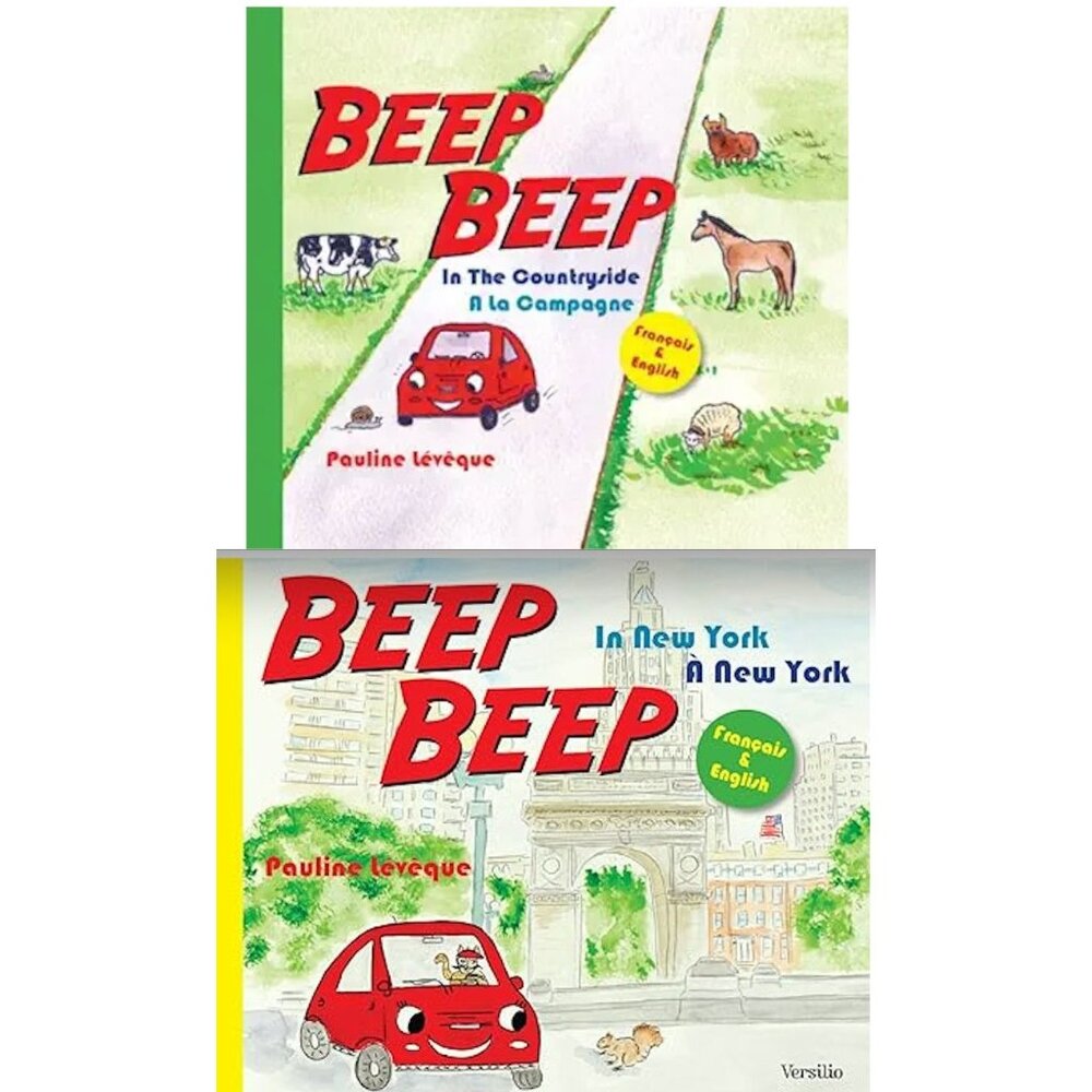 Beep Beep Childrens Books Francais/English Set - Set of 2